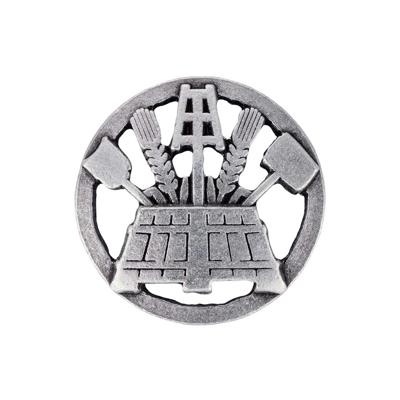 Gaudiknopf Anstecker Zunftszeichen Brauer Pin Altsilber