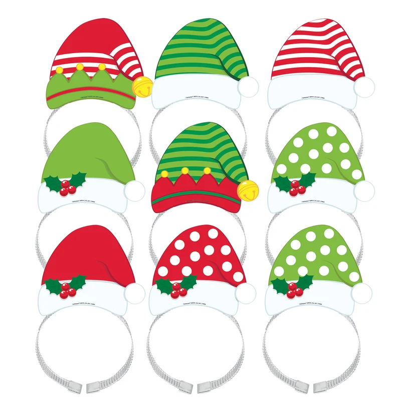 Haarreif Weihnachtsmann & Elfen 8tlg.