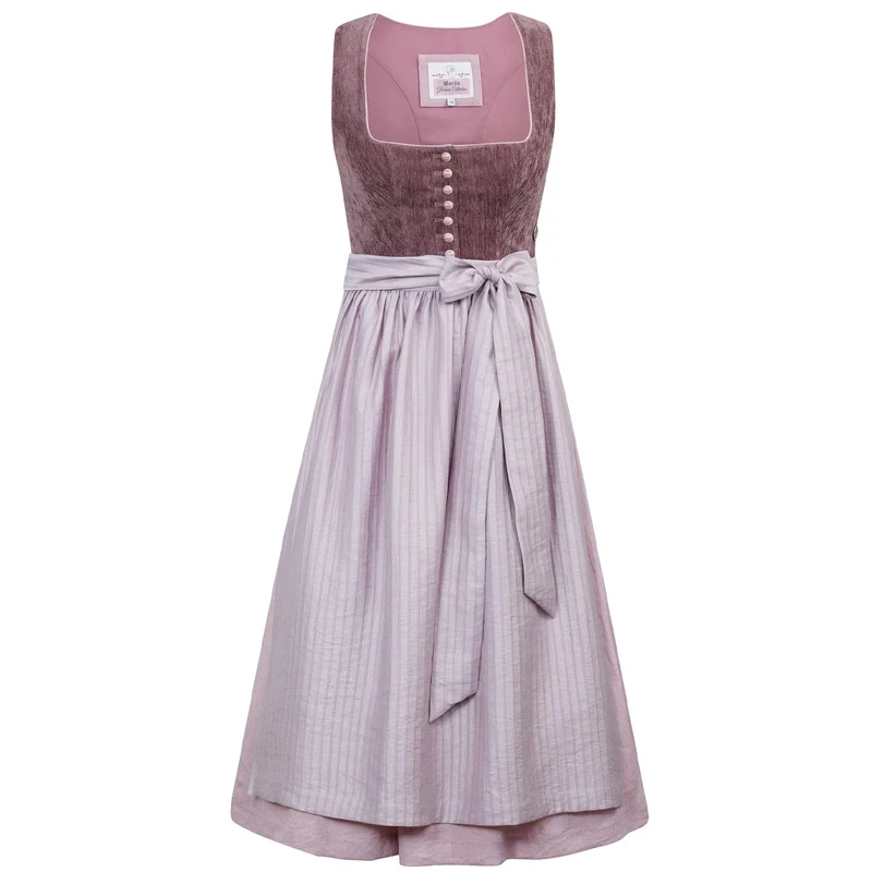 MarJo Dirndl Sarleinsbach Mauve Knöpfe 70 cm