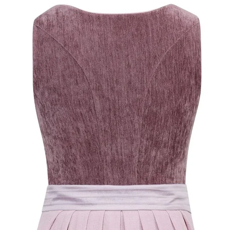 MarJo Dirndl Sarleinsbach Mauve Knöpfe 70 cm