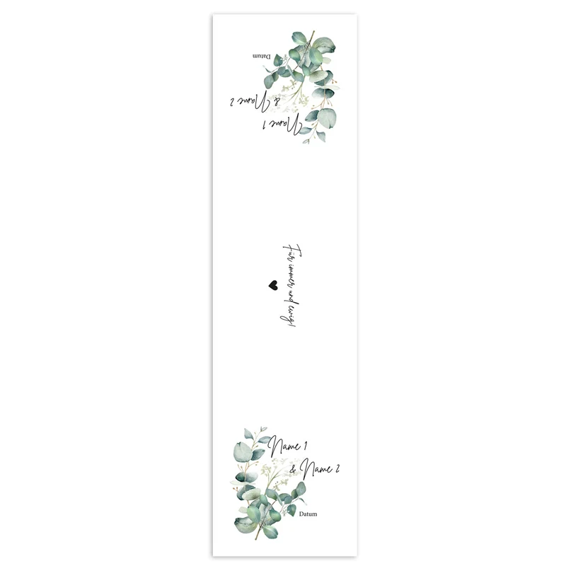Personalisierter Tischläufer Eukalyptus (1 Stück)