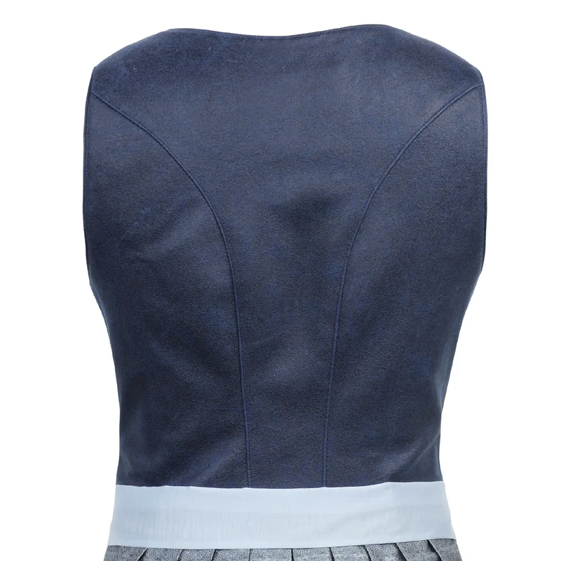MarJo Dirndl Petershausen Vintage Blue-Himmelblau 70cm Reißverschluss