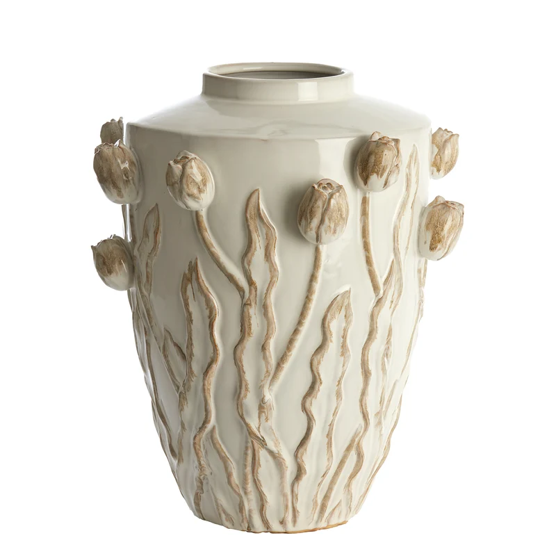 Vase JUANA crème versch. Größen