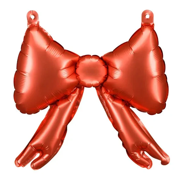 Folienballon Schleife rot