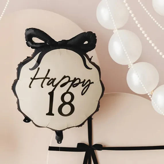Folienballon 18. Geburtstag Schleife