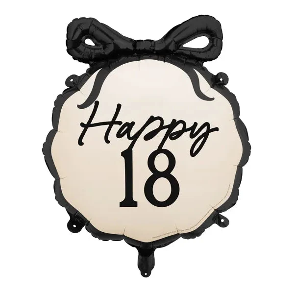 Folienballon 18. Geburtstag Schleife