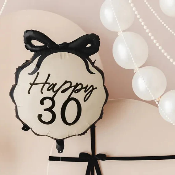 Folienballon 30. Geburtstag Schleife