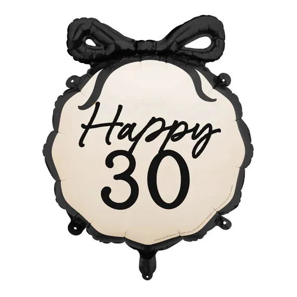 Folienballon 30. Geburtstag Schleife