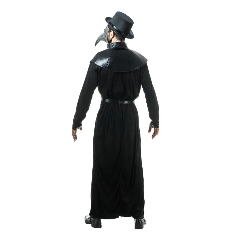 Halloween "Pestdoktor" Kostüm für Herren 3-tlg. | Schwarz