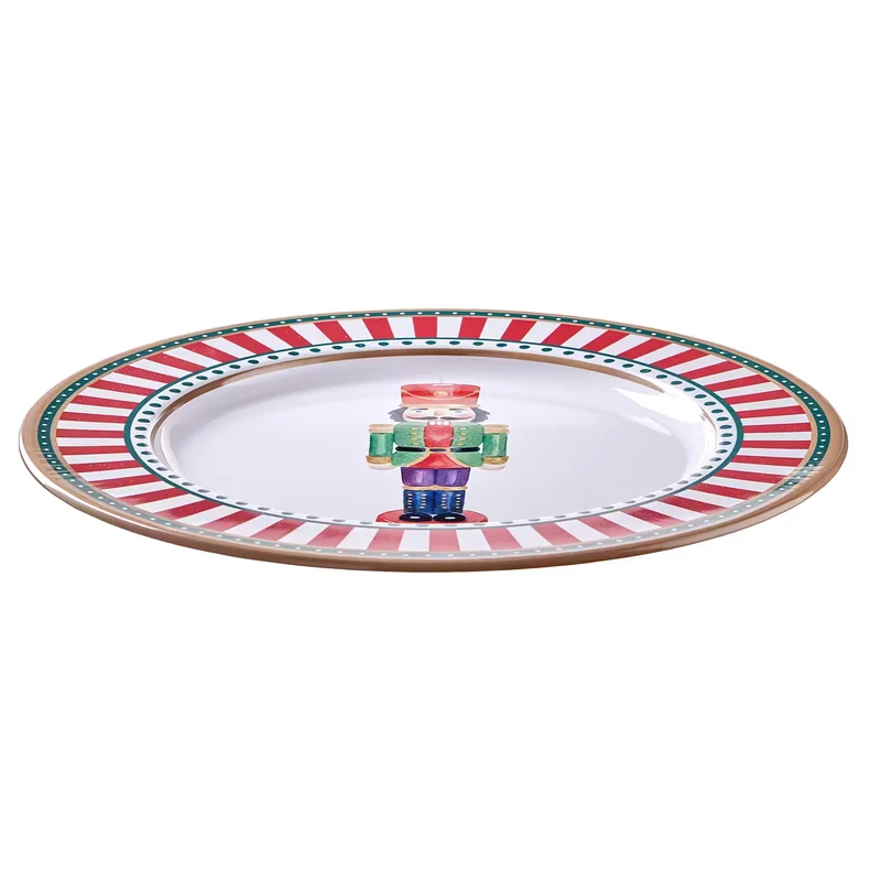 XMAS Metallteller Nussknacker 8er-Set