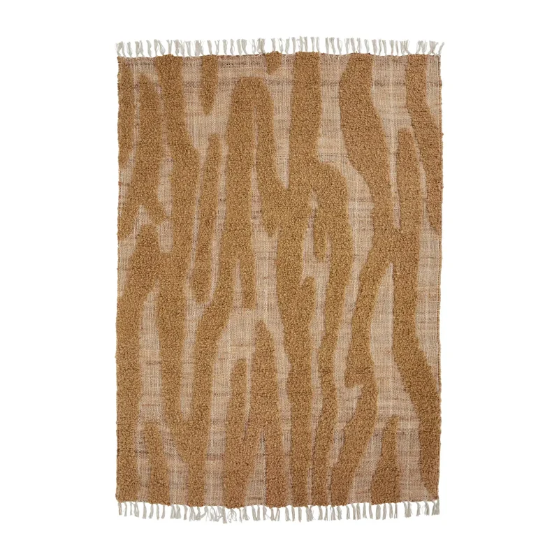 Teppich Get Braun Jute Baumwolle 200 × 140 cm