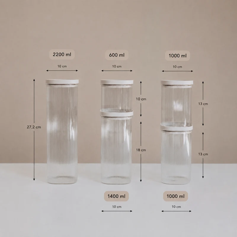Vorratsglas | Ripple | 1400 ml
