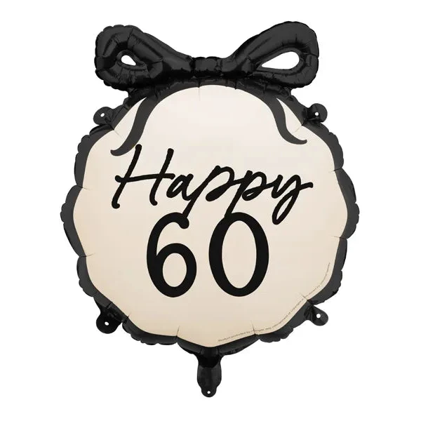 Folienballon 60. Geburtstag Schleife