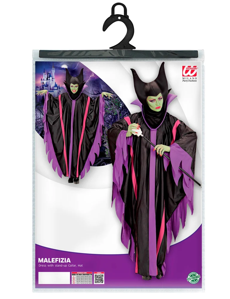 Hexen Kostüm "Malefizia" für Damen | Kleid mit Hut