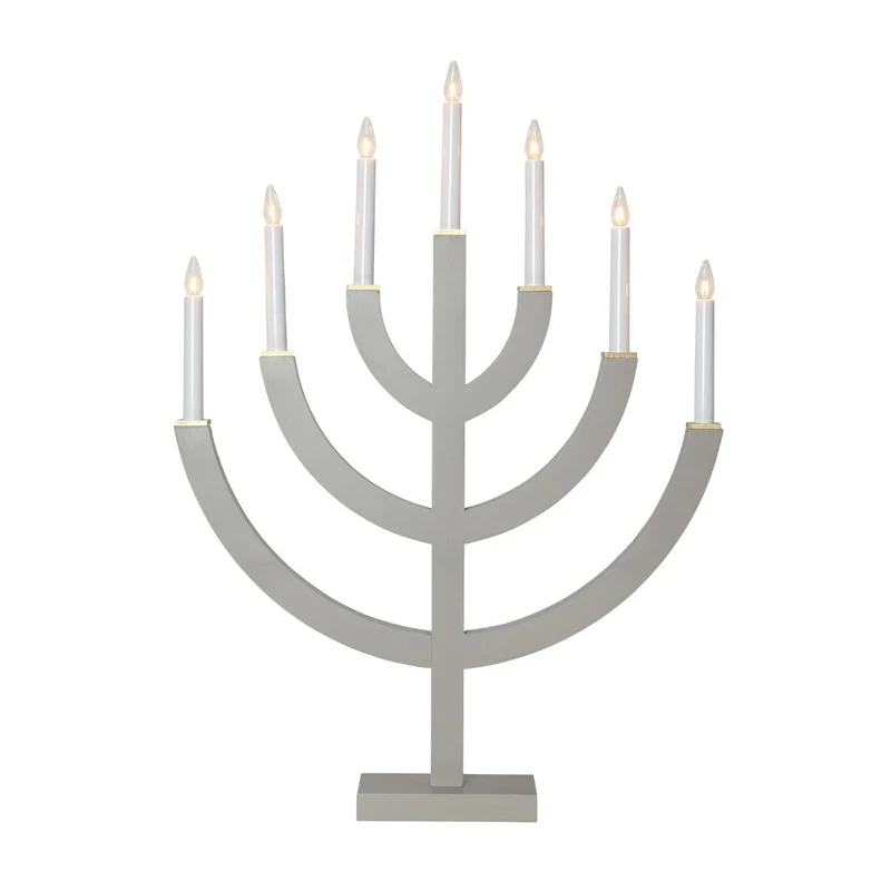 Fensterleuchter Weihnachten ANNO | 7-flammig, 71 cm