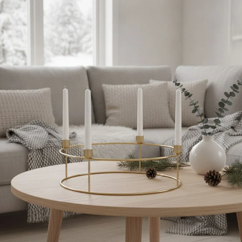 Adventskranz GOLD