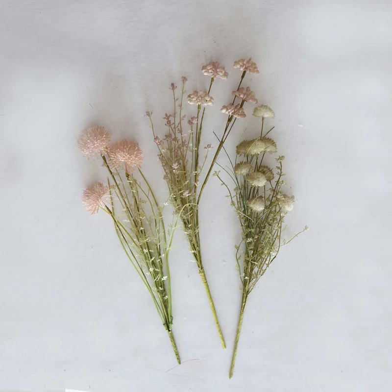 Deko-Blume "grau/grüntone"