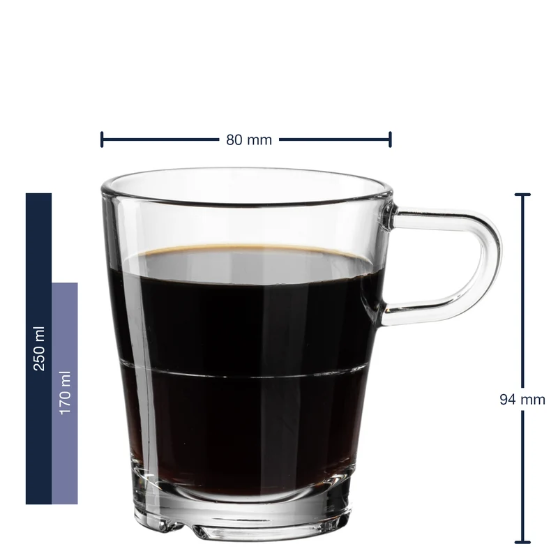 Tassen/Löffel SENSO 250 ml 4-teilig