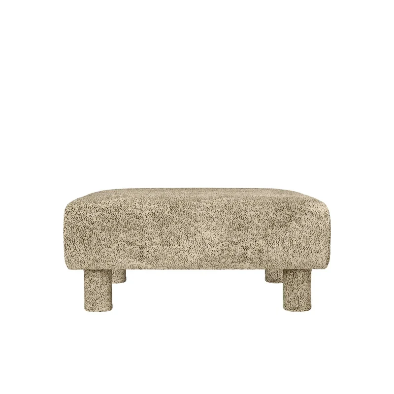 Dase Modulares Sofa Samt Poppy Velvet Butter/Black - ferm LIVING