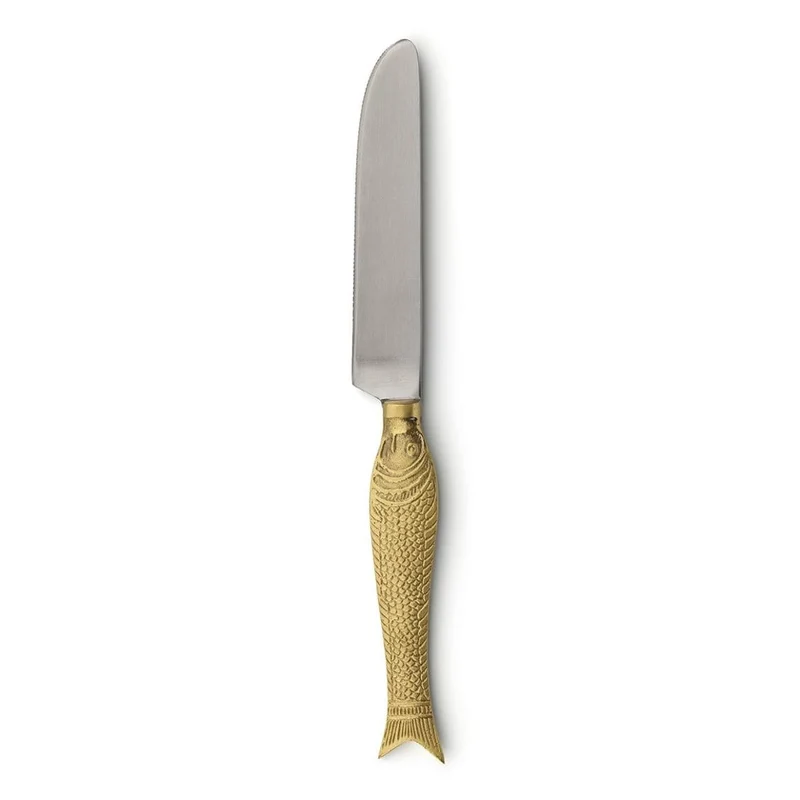 Mare Gold – Designbesteck mit Fischgriff