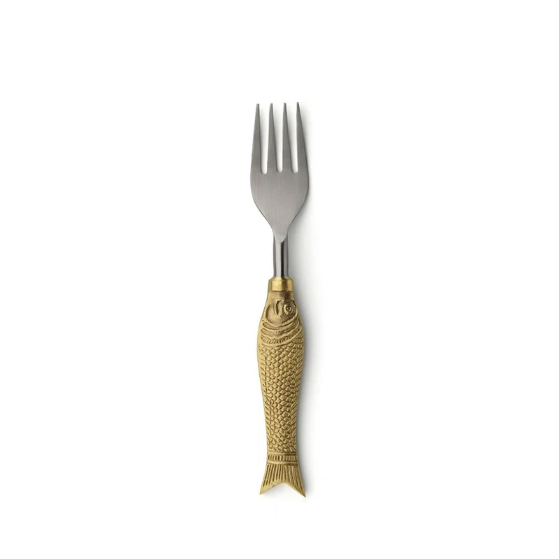 Mare Gold – Designbesteck mit Fischgriff