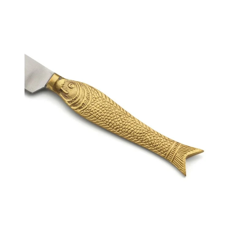 Mare Gold – Designbesteck mit Fischgriff