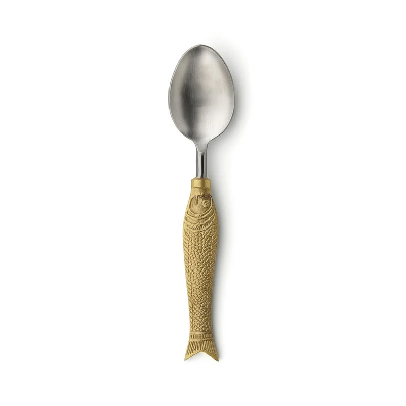 Mare Gold – Designbesteck mit Fischgriff