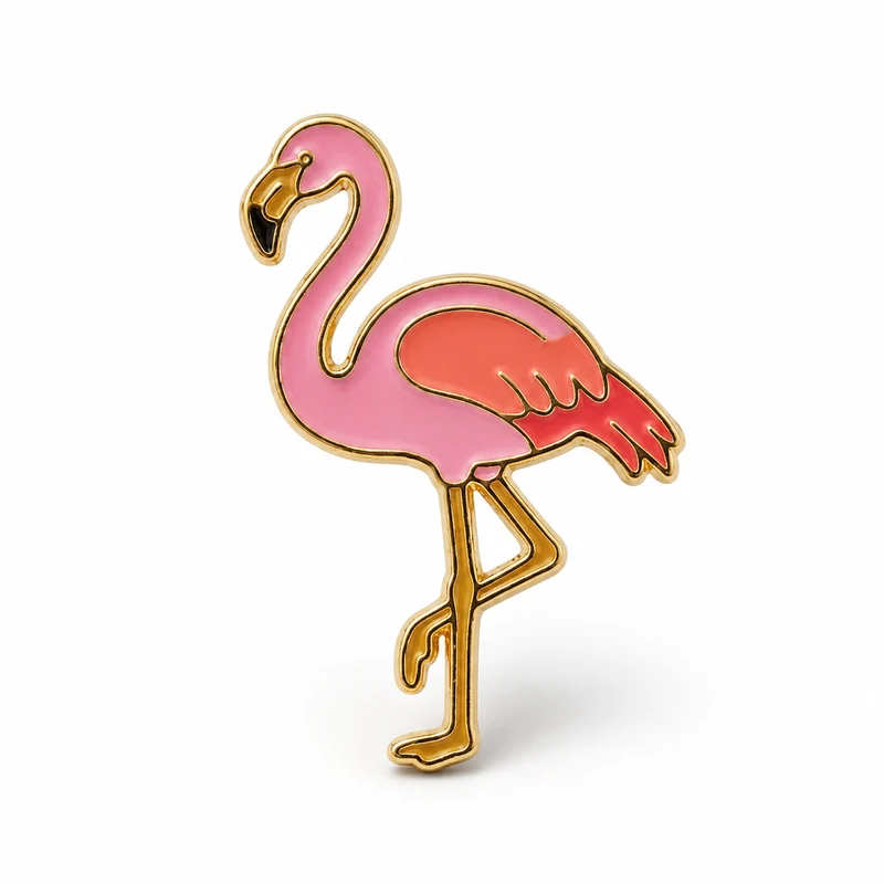 Anstecker Flamingo