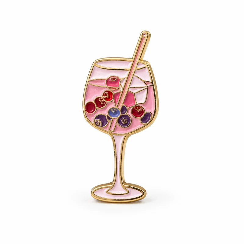 Anstecker Glas Wildberry