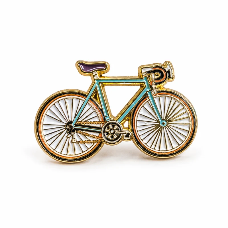 Anstecker Fahrrad blau