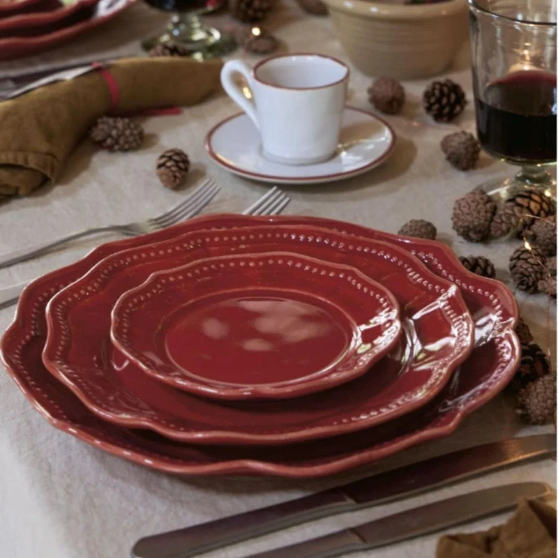 Roter Vorspeisenteller ALMARA RUBY 16 cm