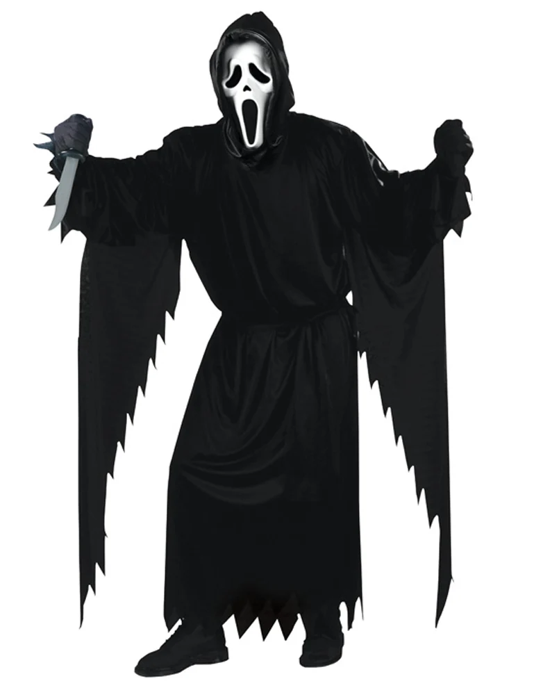 Scream Kostüm "Ghost Face" für Erwachsene 3-tlg. | 180 cm