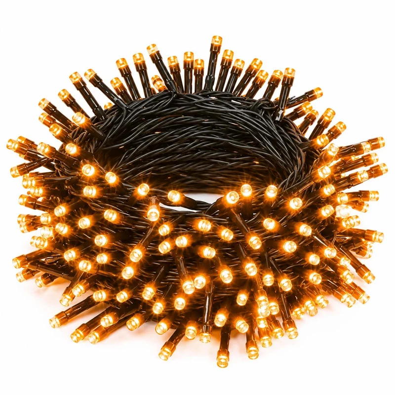 Lichterkette "Orange" 50 LED - 5 m | Halloween Dekoration