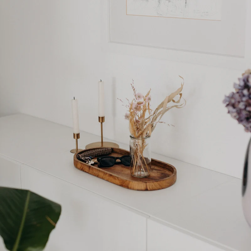 Tablett | Mangoholz | oval