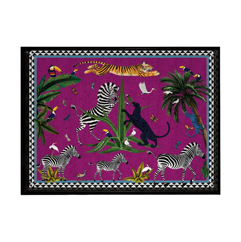 kleines Tablett FLYING TIGER PINK CARDINALE 17x13cm