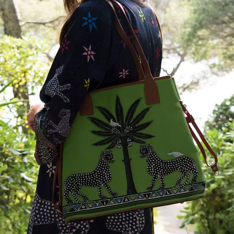 Tote Bag GATTOPARDO GREEN in grün