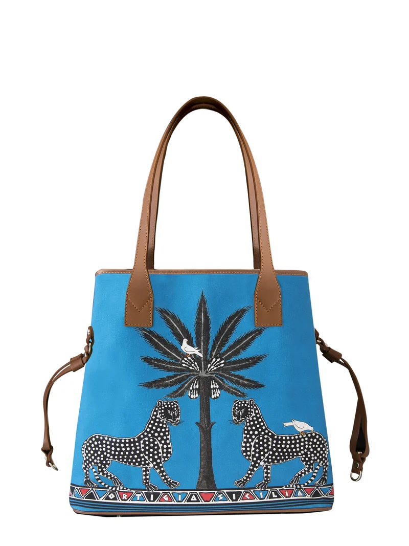 Tote Bag GATTOPARDO BLUE in blau