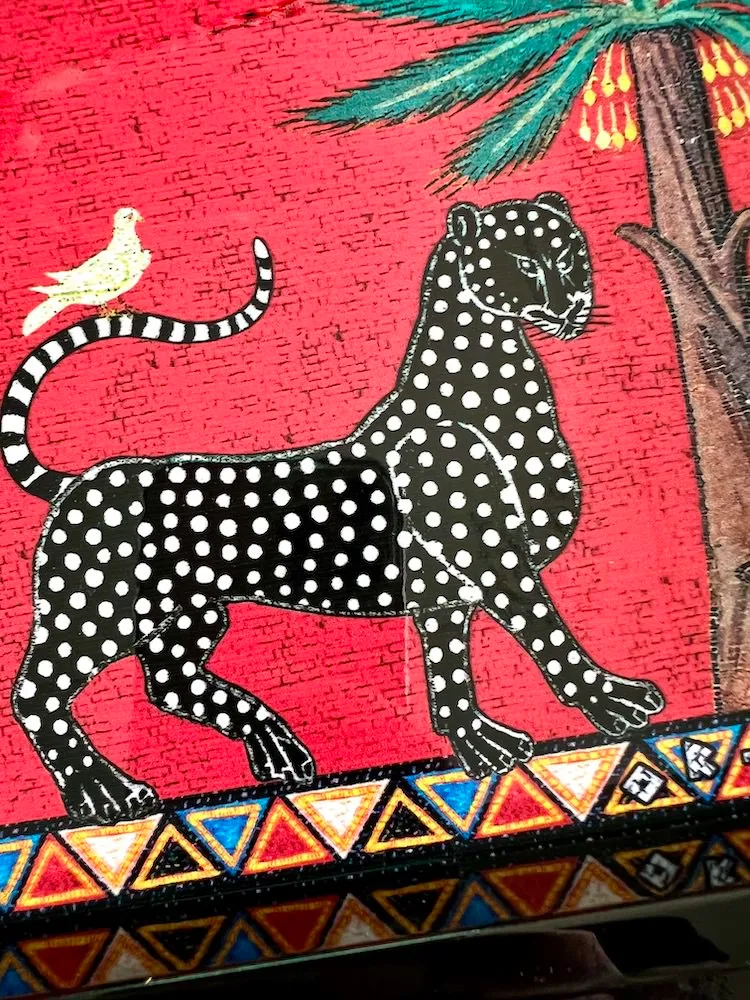 Lacktablett MOSAICO SQUARE in rot