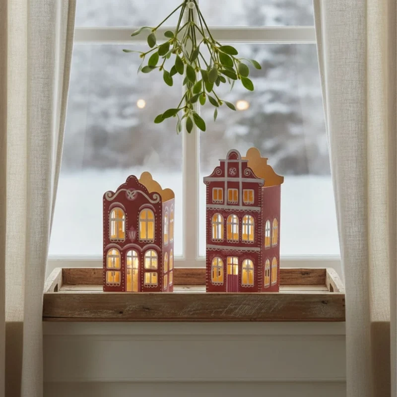Lebkuchenhaus Scarlet – Rotes Weihnachtshaus