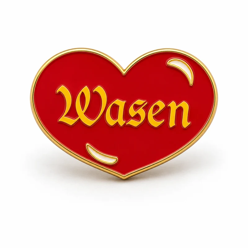 Anstecker Wasen Herz