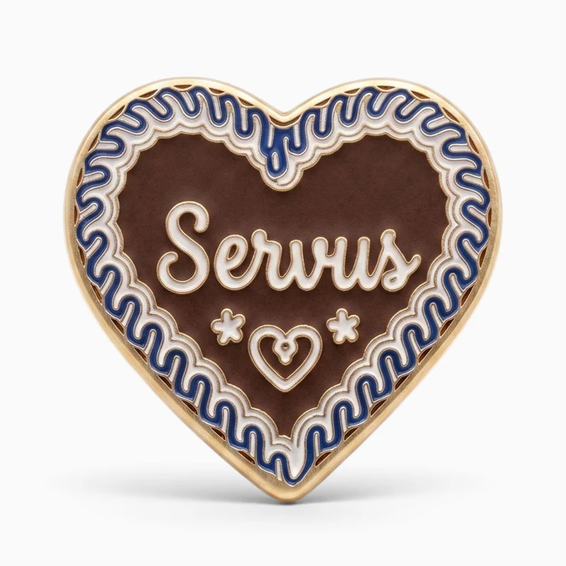 Ansteck-Pin "Servus"