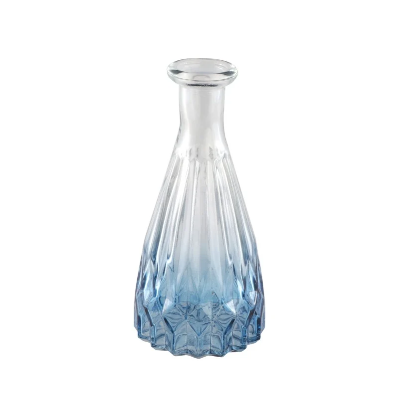 Vase mit Muster blauer Farbverlauf (1 Stück)