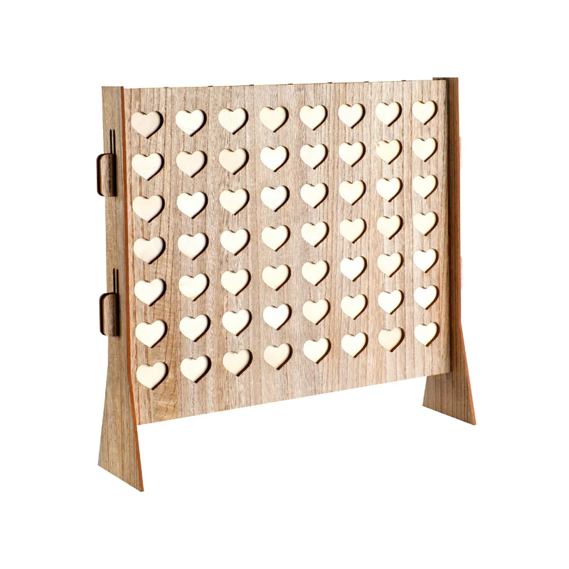 Gästebuch Alternative aus Holz Vier Gewinnt
