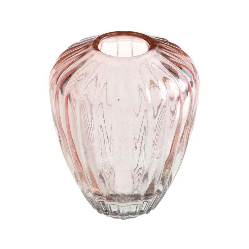 Glas Vase rose (1 Stück)