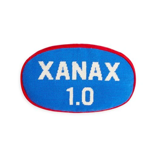Kissen PRESCRIPTION XANAX blau/rot