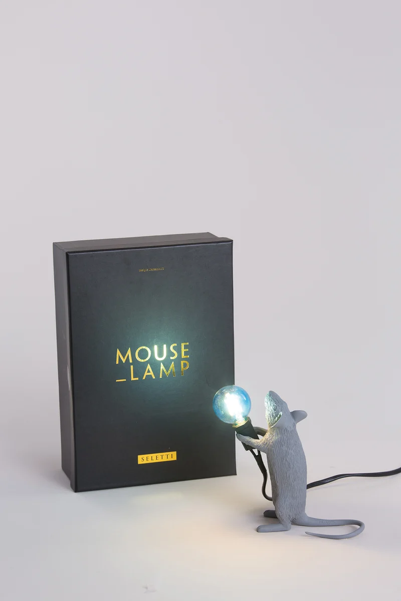 Tischlampe MOUSE STEP weiß 6,2x21x8,1cm