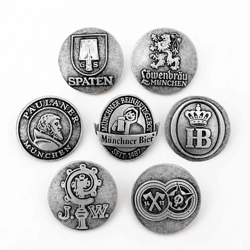 Münchner Brauereien Set | altsilber