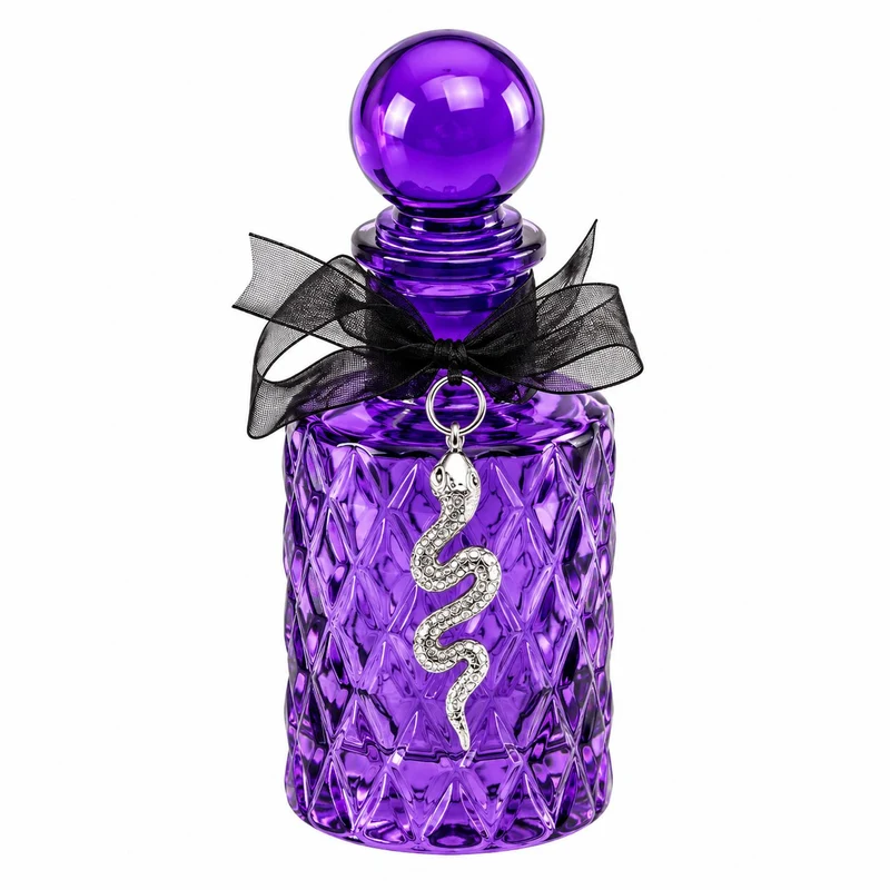 Deko Giftflasche „Violett“ mit Schlange 12,5 cm | Lila