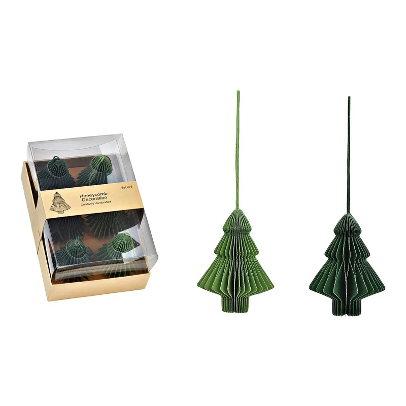 Honeycomb Tannenbaum-Anhänger 6er-Set - DesignWe.Love