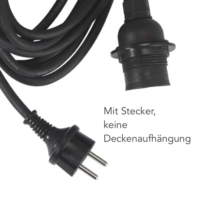 Outdoor Lampe hängend aus Rattan
